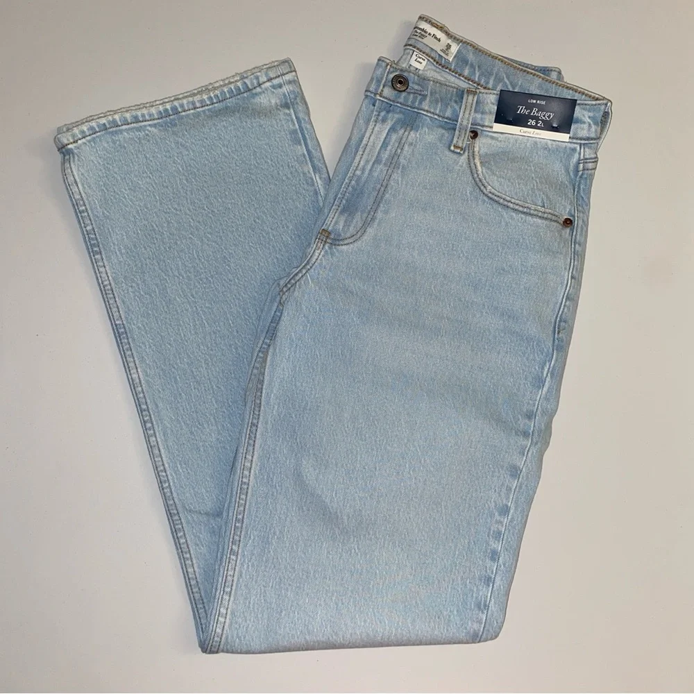 Abercrombie & Fitch | Curve Love Low Rise Baggy Jean - Size 26 Long - Picture 6 of 8